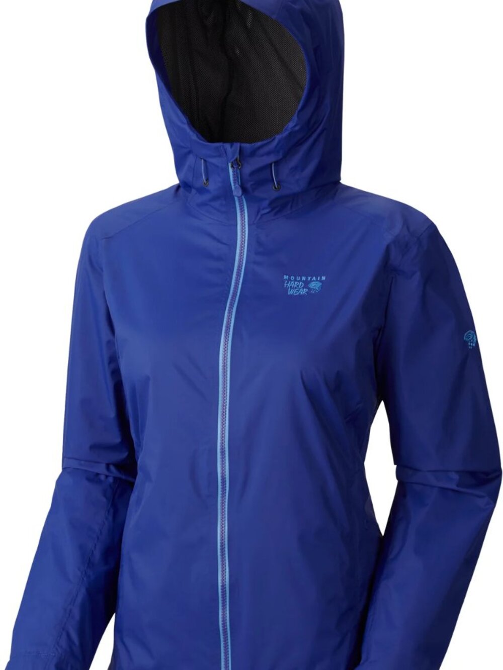 Mountain Hardwear Women's Blue Banning Windbreaker Rain Jacket Size M